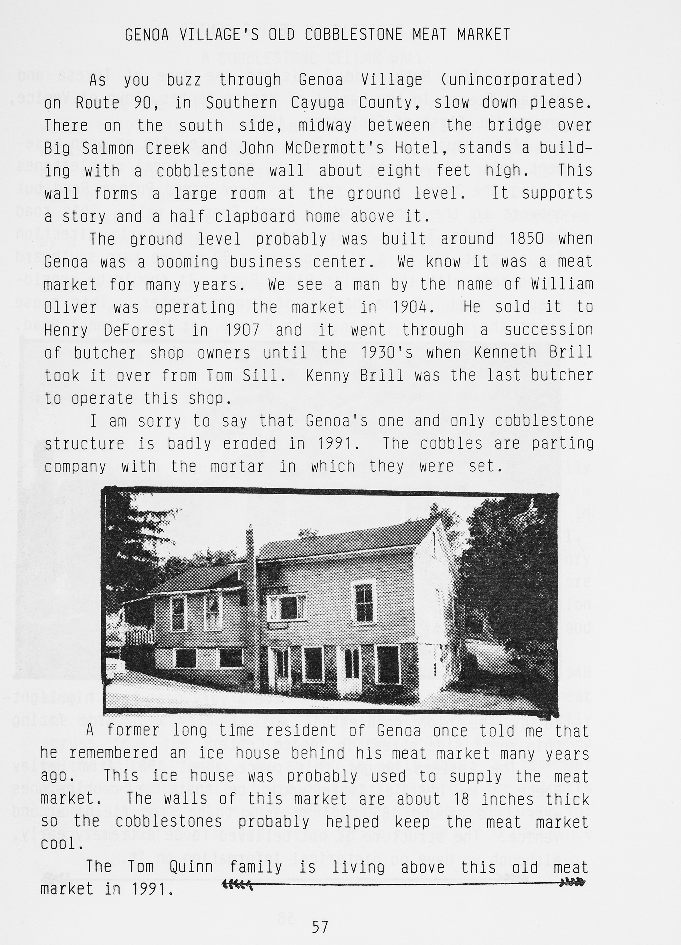 Cayugas Cobblestones p 57